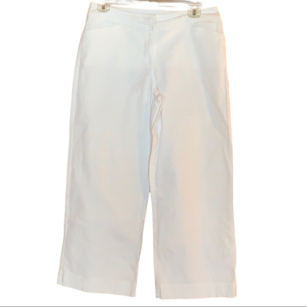 Eileen Fisher wide leg cropped jeans White Size XS 2-4